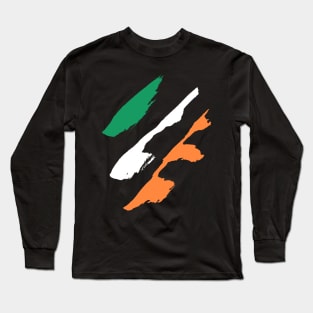 Ireland Style Flag Long Sleeve T-Shirt